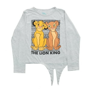 Polera Manga Larga Niña Rey Leon Dos Gris Disney