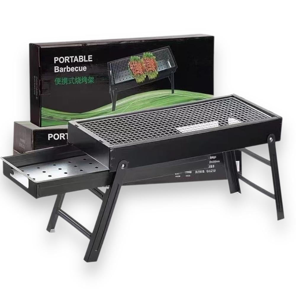 N-ofertas - Parrilla De Carbón Portátil Plegable Bbq Camping