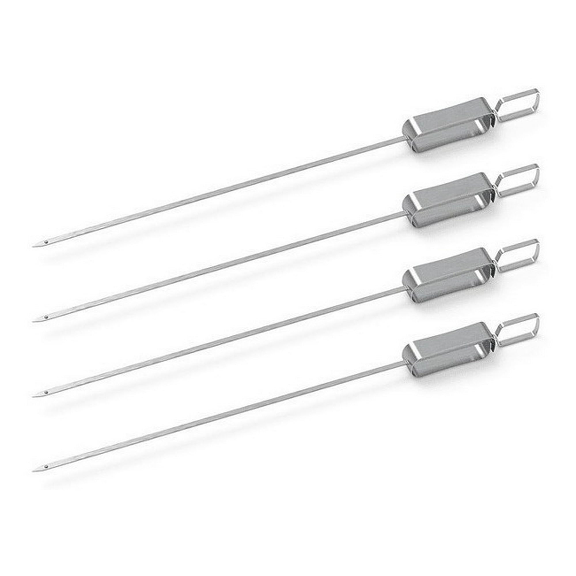 Genérico - Set 4 Anticuchos 46 Cm Acero Inoxidable Cocina