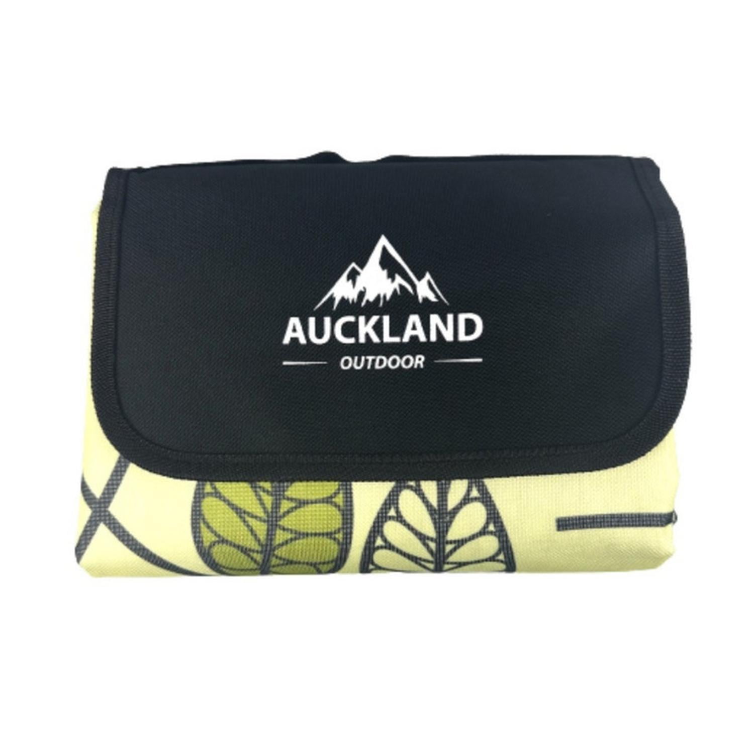 Auckland Outdoor - Manta Picnic Impermeable Hojas Verde 150x180cm Camping Playa