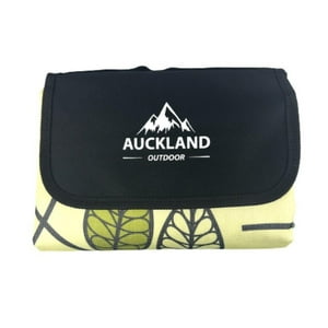 Auckland Outdoor - Manta Picnic Impermeable Hojas Verde 150X180Cm Camping Playa