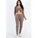 thumbnail image 1 of Conjunto De Camisola Corta De Felpa Francesa Con Chaqueta Con Cremallera Y Joggers, 1 of 2
