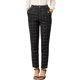 thumbnail image 1 of INSPIRE CHIC Pantalones de Tartán a Cuadros para Mujer de Regreso a Clases, Cintura Alta Elástica, Rectos y Largos, Talla M, Negro, 1 of 7