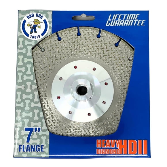 Disco de Diamante Bad Dog HDII de 7" con Brida para Esmerilado