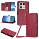 thumbnail image 1 of Funda Cartera Trébol para Motorola Edge 50 Ultra 5G con Ranuras Tarjetas y Carga Inalámbrica Rojo, 1 of 6