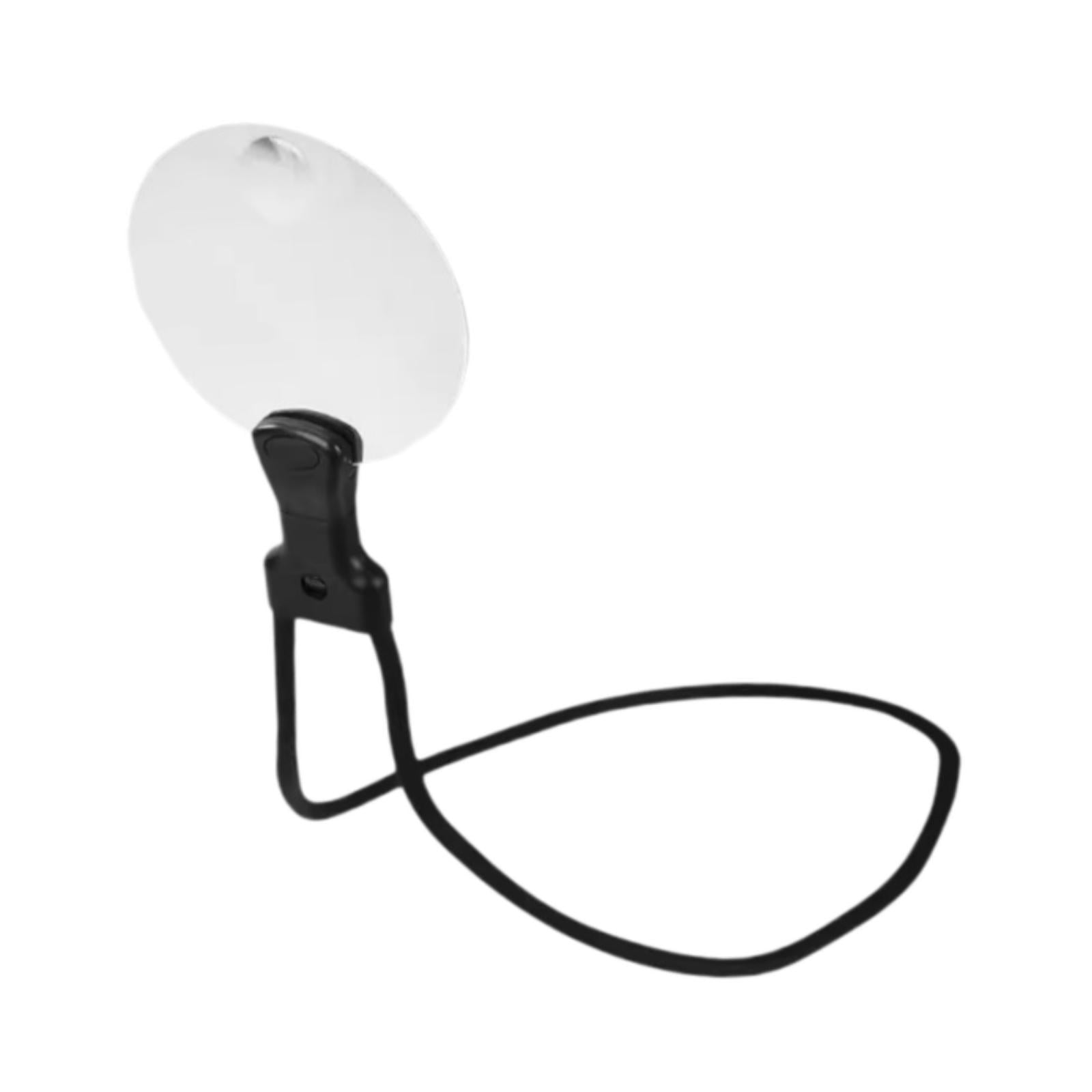 Magideal - Lupa De Desgaste De Cuello Magnificador De Mano 3x 10x Accesorio De Espejo Grande De La Superficie De La Superficie De De Para Leer