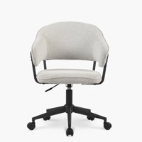 Form Design - Silla Home Office Stanford Gris Claro Con Ruedas
