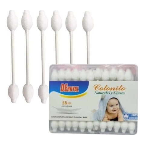 Genérico - Set 10 Cajas De Hisopos Cotonito X55 Algodón Suave Lau