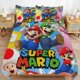 thumbnail image 1 of Super Mario 3-Piece Comforter Set for Bedroom Super Mario Bedding Set for Kids Adults Soft Microfiber Duvet Cover Set with Zipper Closure, 1 of 5