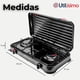 thumbnail image 2 of Cocina Encimera a Gas Licuado 2 Platos Cocinilla Negra, 2 of 6