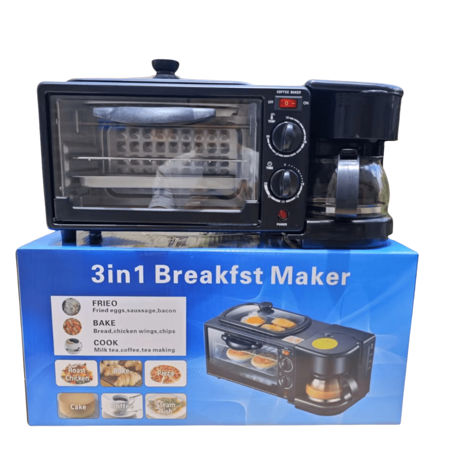 Genérico - Maquina Para Desayuno 3 En 1 Maquina Multifuncional