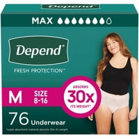 Ropa Interior Para Incontinencia En Adultos Depend Fresh Protection Women