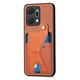 thumbnail image 4 of Funda Resistente para Honor X7A con Tarjetero y Soporte, Diseño Magnético Marrón, 4 of 5