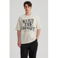 Fashionspark - Polera Hombre Print Oversize Beige - Ll