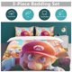 thumbnail image 5 of Super Mario 3-Piece Comforter Set for Bedroom Super Mario Bedding Set for Kids Adults Soft Microfiber Duvet Cover Set with Zipper Closure, 5 of 5