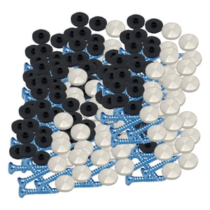 Magideal - Arandelas De Tornillos Para Espejo, Tapas Decorativas Prácticas Multiusos Portátiles, Clavos De Espejo Para Vallas Publicitarias, Armarios, Paneles De Diámetro De La Tapa 18 Mm.