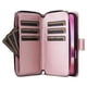 thumbnail image 3 of Funda Cartera con Cremallera y Correa para iPhone 15 Pro Soporte y Tarjetero Oro rosa, 3 of 6