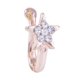 thumbnail image 4 of Brillo Clip-On Pinza De Anillo De Nariz Falsa No Perforante Colgador De Cristal Joyas De Aro Estrella De Oro Rosa, 4 of 5