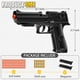 thumbnail image 2 of Pistola de juguete Calithor con expulsión automática de proyectiles con 100 balas blandas, 2 of 7