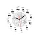 thumbnail image 2 of Reloj De Pared Moderno De Ciencia, Acrílico, Sin Tictac, Para Comedor, Oficina, Cocina, 2 of 5