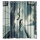 thumbnail image 1 of Cortina de ducha Insurgent, juego de cortinas de baño con ganchos, tamaño 66 x 72 pulgadas, 1 of 3