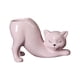 thumbnail image 1 of Maceta de Cerámica con Diseño de Gato, Rosa, 1 of 3