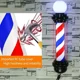 thumbnail image 3 of Poste De Barberia Y Peluqueria Con Luz Giratoria Clasicos Con Negro 77cm, 3 of 3