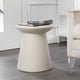 thumbnail image 2 of Mesa auxiliar exterior JONATHAN Y Hollie de 46 cm color crema, 2 of 8