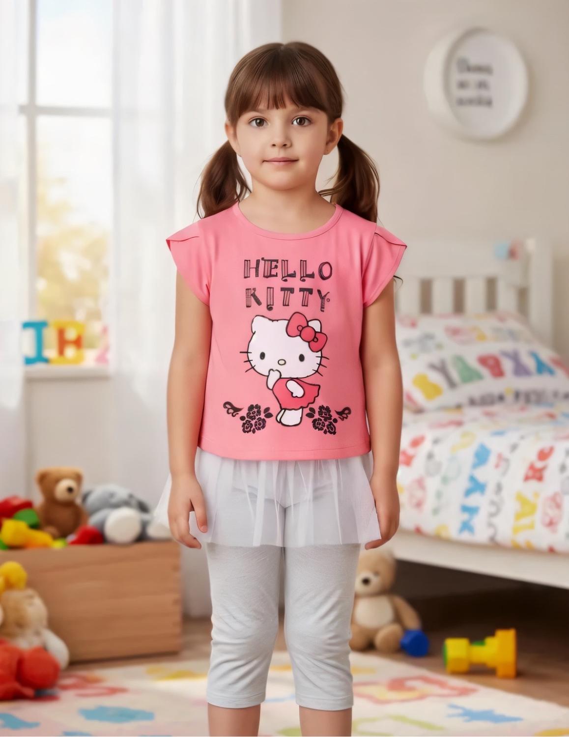 Pijama Niña Hello Kitty Rosa 6