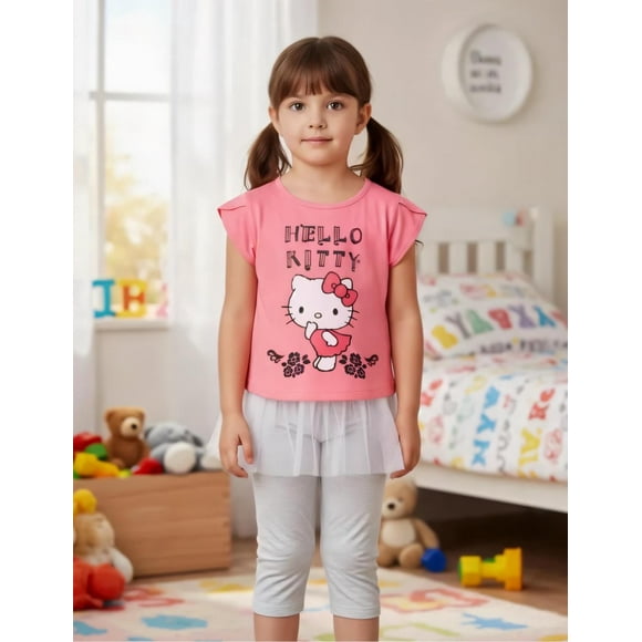 Pijama Niña Hello Kitty rosa 6