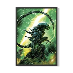 Creango - Cuadro Poster Enmarcado Aliens Decorativo
