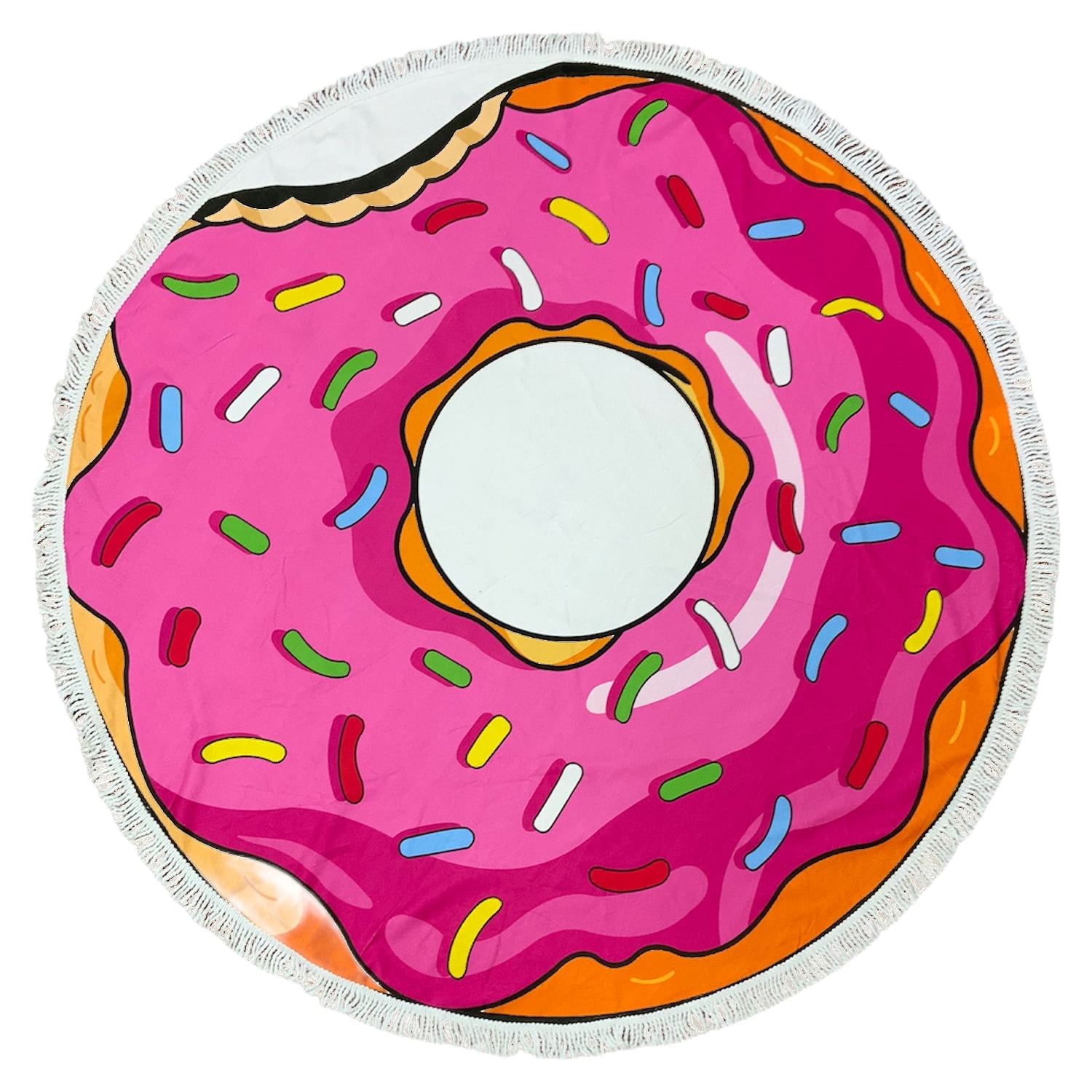 Zahr - Toalla Playa Redonda Estampada Donut