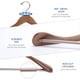 thumbnail image 3 of Perchas de madera para trajes Nature Smile Luxury, paquete de 6, color retro, 3 of 7