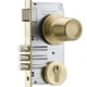 thumbnail image 1 of Cerradura Embutida Poli Urbano B60 Acceso Fijo Bronce, 1 of 3