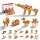 thumbnail image 1 of Puzzle de Bloques de Madera STEM GLCforever 20+ Formas Juguete 3D, 1 of 9