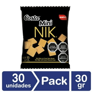 Costa - Galleta Snack Mini Nik 30 Gr X 30 Uni