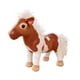 thumbnail image 3 of Caballo De Peluche Simulación Acompañar Adorno Suave Para Sala De Estar Hogar Marrón, 3 of 5