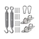 thumbnail image 4 of Colgadores de montaje en tejado de material acero inoxidable Ganchos de suspensión Patio exterior Porche Columpio Hardware Hamaca Silla Kit colgante para pared , 6MM 6 mm, 4 of 5