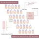 thumbnail image 3 of Press-On Nails Glamnetic French Lila Short Almendra Púrpura, 3 of 3