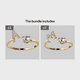 thumbnail image 1 of 26-Letter Gold Rings with Zircon and Rhinestone Adjustable Sturdiness - Perfect Gift for Women, 1 of 5