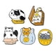 thumbnail image 4 of 5 Broches De Esmalte De Gato De Dibujos Animados, Alfileres De Joyería, Insignia Para Decoración De Camisa De Bolso, 4 of 5