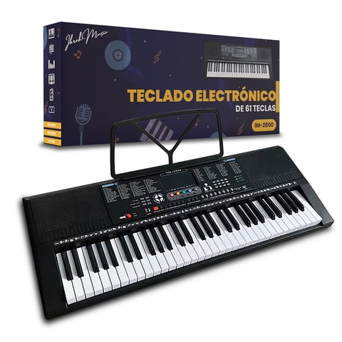 Ibrah Music - Piano Eléctrico Yongmei 61 Teclas Teclado Musical Usb