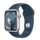 thumbnail image 1 of Apple Watch Series 9 (GPS) Caja Silver aluminio 41mm con correa Storm Blue Sport - S/M, 1 of 7