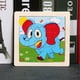 thumbnail image 1 of 11*11cm/4.33*4.33in 1pcs Wooden Jigsaw Puzzles, Children's Animal Puzzles Educational Early Education Cartoon Plane Jigsaw Puzzle Toys, For Children Kids, 1 of 3