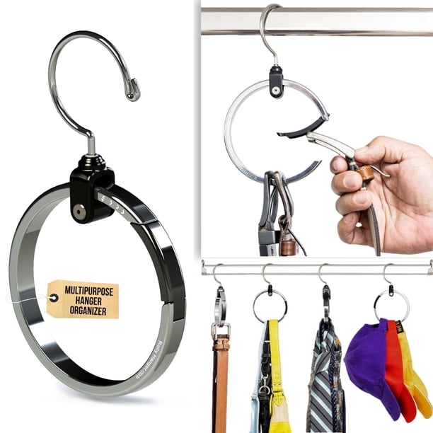 Colgador Rolly Hanger multiusos para corbatas y cinturones de armario, paquete de 1 unidad