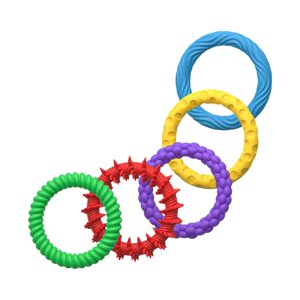 Magideal - 5 Piezas Pulseras Sensoriales, Juguetes Silenciosos Y Silenciosos Juguetes De Educación Suave Juguetes De Juguetes Anillos Sensoriales Para Almacenami En Caja