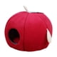 thumbnail image 1 of Interior Encantador Nido De Gato Cómodo Cálido Suave Mascota Tienda Cueva Cama Para Gatos Rojo M, 1 of 5