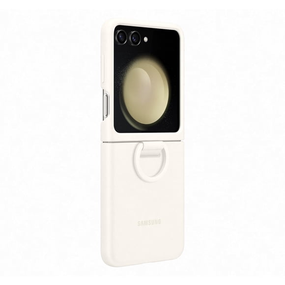Funda de silicona oficial para Samsung Galaxy con anillo Z Flip5