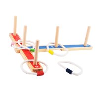 Ioensy - Anillos De Madera Para Lanzar, Incluye 5 Anillos De Regalo, Juguetes Para Exteriores Para El Parque Y El Patio Trasero