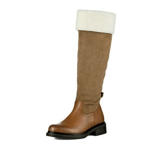 Bota Larga Mujer Moda Gamuza Con Felpa Vintage Weide Czy601